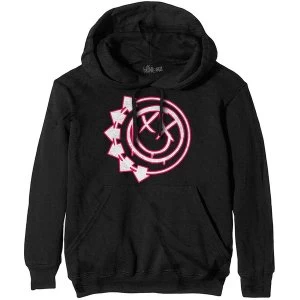 Blink-182 - Six Arrow Smiley Unisex Large Hoodie - Black