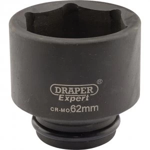 Draper Expert 3/4" Drive Hexagon Impact Socket Metric 3/4" 62mm