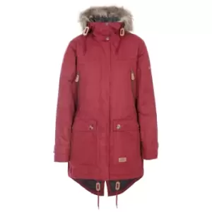 Trespass Womens/Ladies Clea Waterproof Padded Jacket (S) (Merlot)