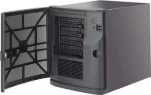 CSE-721TQ-350B - Mini Tower - Server - Black - Mini-ITX - 1U - Fan fail - HDD - Network - Power