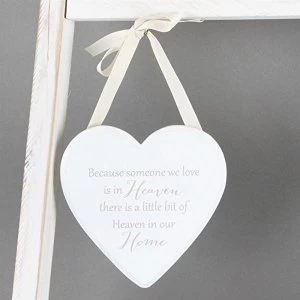 Thoughts Of You 'Heaven In Our Home' Heart Plaque