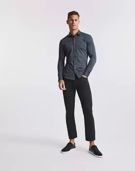 BOSS Long Sleeve Slim Fit Monogram Shirt