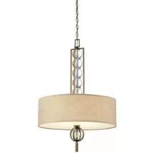 3 Bulb Ceiling Pendant Light Fitting Cambridge Bronze LED E27 100W Bulb