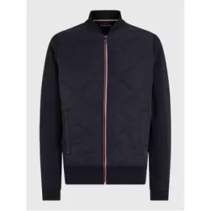 Tommy Hilfiger Mix Media Bomber - Blue