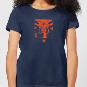 Samurai Jack Aku Kanji Womens T-Shirt - Navy - XL