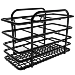 Delfinware Wire Cutlery Basket Black