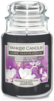 Yankee Large Single Wick Jar Candle - Midnight Mangolia