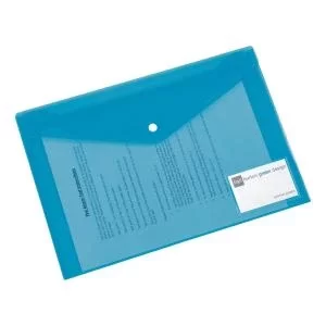 Office Envelope Stud Wallet with Card Holder Polypropylene A4 Assorted