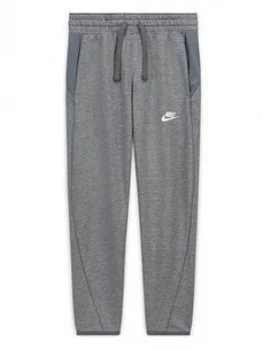 Nike Boys Nike Mixed Material Pant, Grey, Size L, 12-13 Years