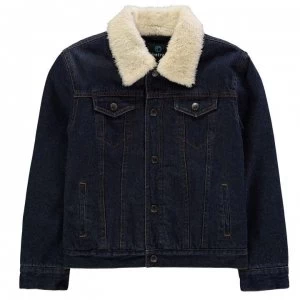 Firetrap Lined Denim Jacket Junior Boys - Mid Wash