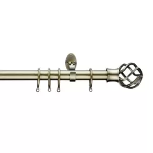 Homemaker 110-300cm Extendable Brass Curtain Cage Pole