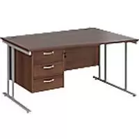 Dams International Wave Desk MC14WRP3SW 1,400 x 725 x 800 - 990 mm