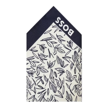 Boss H-Pocket Square - White