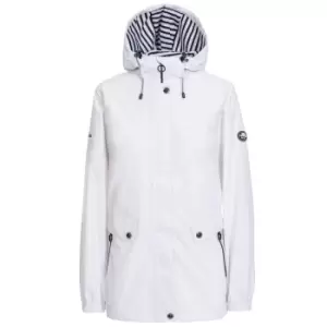 Trespass Womens/Ladies Flourish Waterproof Jacket (M) (White)