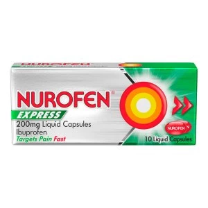 Nurofen Ibuprofen Express Liquid Capsules 10 pack