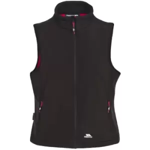 Trespass Womens/Ladies Norma Softshell Sleeveless Gilet (S) (Black)