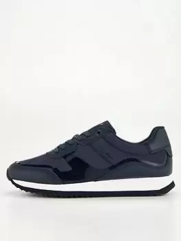 Calvin Klein Low Top Heat Bonded Trainer - Navy, Size 44, Men