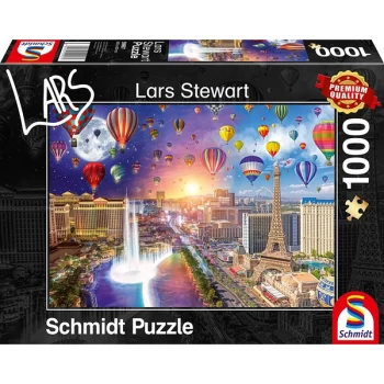 Schmidt Las Vegas - Night & Day Jigsaw Puzzle - 1000 Pieces