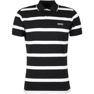 Barbour International Cobain Striped Polo Shirt - Black