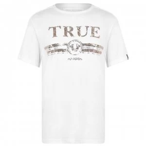 True Religion Sequin T Shirt - White