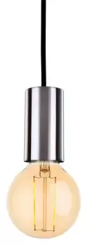 Berkeley 1 Light Ceiling Pendant Brushed Steel, E27