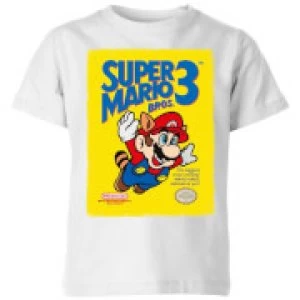 Nintendo Super Mario Bros 3 Kid's T-Shirt - White - 11-12 Years