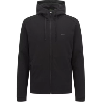 Boss Saggy Curve Zip Hoodie - Black