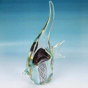 Objets d'Art Handmade Glass Figurine - Angelfish