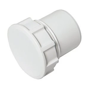 FloPlast WS31W Solvent Weld Waste Access Cap - White 40mm