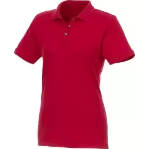 Elevate Womens/Ladies Beryl Short Sleeve Organic Polo Shirt (XL) (Red)