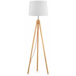 Wood floor lamp YORK 1 bulb