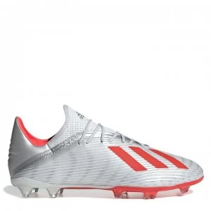 adidas X 19.2 Football Boots Firm Ground - Silver/Red