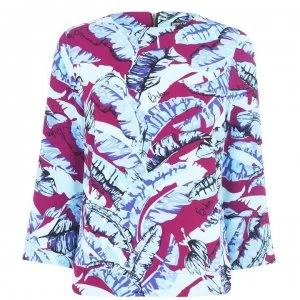 Biba Contour Cuff Shell Blouse - Banana Leaf