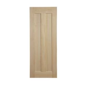 Vertical 2 panel Clear pine Internal Door H1981mm W610mm