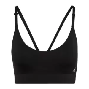 adidas PureLounge Light-Support Strappy Bra Womens - Black