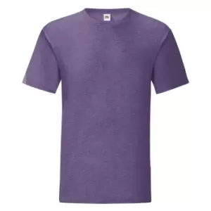 Fruit Of The Loom Mens Iconic T-Shirt (Pack Of 5) (S) (Heather Purple)