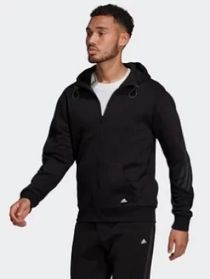 adidas Sportswear Future Icons Winterized Full-zip Hoodie, Black Size XL Men