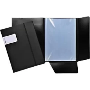 Exactive Display Book PP A4, 40 Pkts, Black, Pack of 12