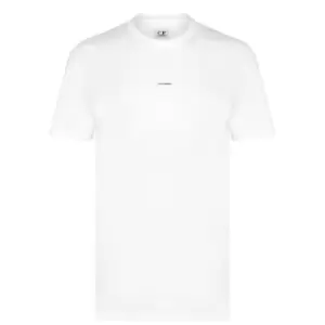 CP Company 30/1 Small Logo T Shirt - White