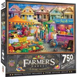 Masterpieces Puzzle Farmers Market Weekend Market Puzzle 750 piece jigsaw puzzle