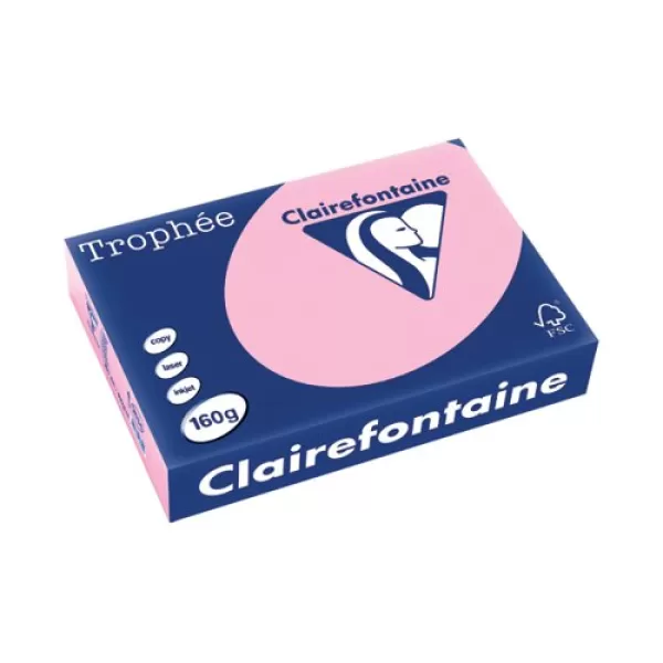 Trophee Card A4 160gm Pink Pack of 250 2634C