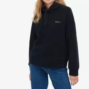 Barbour Otterburn Logo-Embroidered Fleece Hoodie - UK 14