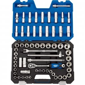 Draper 63 Piece 1/2" Drive Hex Socket Set Metric and Imperial 1/2"