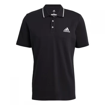 adidas AEROREADY Essentials Piqu Small Logo Polo Shirt M - Black / White