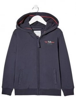 Fatface Boys Union Jack Hoodie - Navy