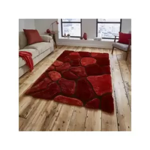 Noble House NH5858 Shaggy Hand Tufted Rug, Terracotta, 150 x 230 Cm - Think Rugs