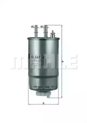 Fuel Filter KL567 79886094 by MAHLE Original