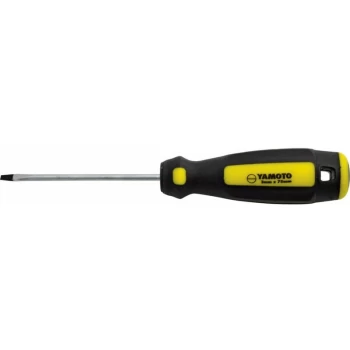 Yamoto - Tri-line Flat Head Screwdriver, 3.0MM Parallel Tip, 75MM Blade