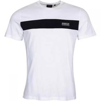 Barbour International Accelerator Panel Tee - White WH11