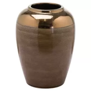 Hill Interiors Seville Collection Kubru Vase (27cm x 21cm x 21cm) (Bronze)